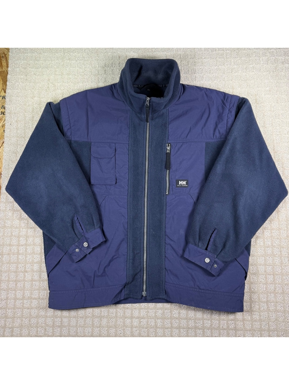 Helly Hansen blue fleece jacket vest 2XL